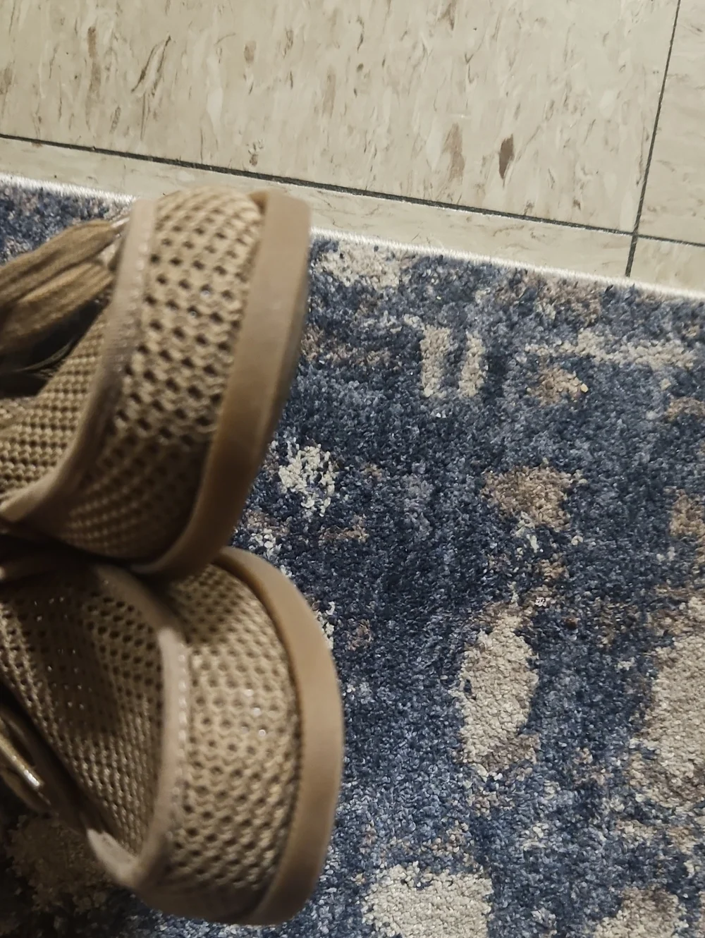 Sperry Men’s Tan Woven Mesh Boat Shoes